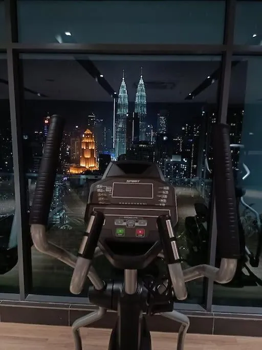 Lägenhet Col 23Ab Cozy Klcc View & Infinity Pool Studio Kuala Lumpur Malaysia